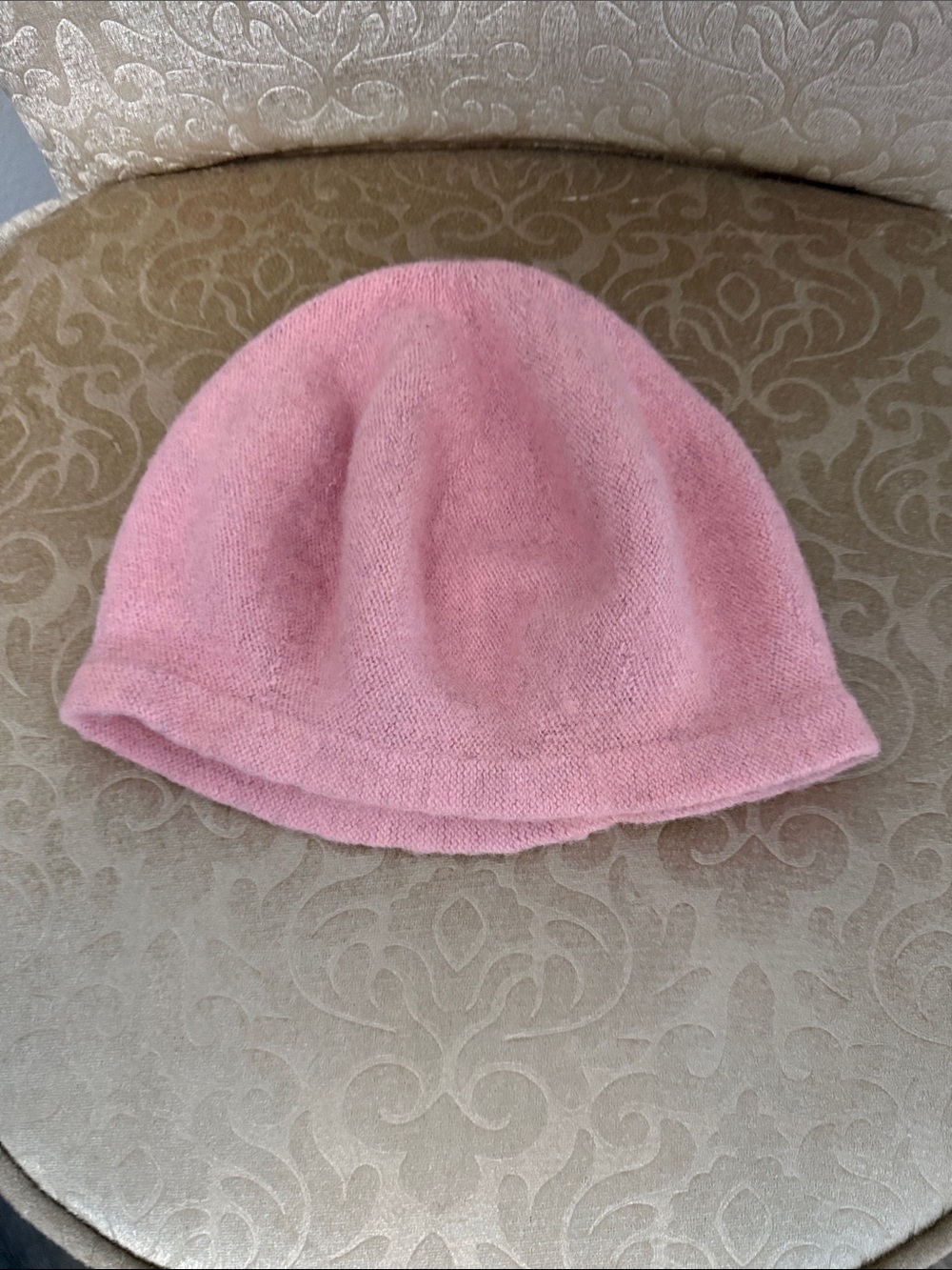 Kids Pink Knit Beanie Hat - Soft Winter Cap